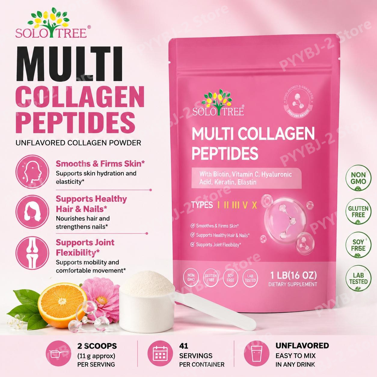 Collagen Peptide Powder - Bubuk Multi Kolagen Peptida Tipe I