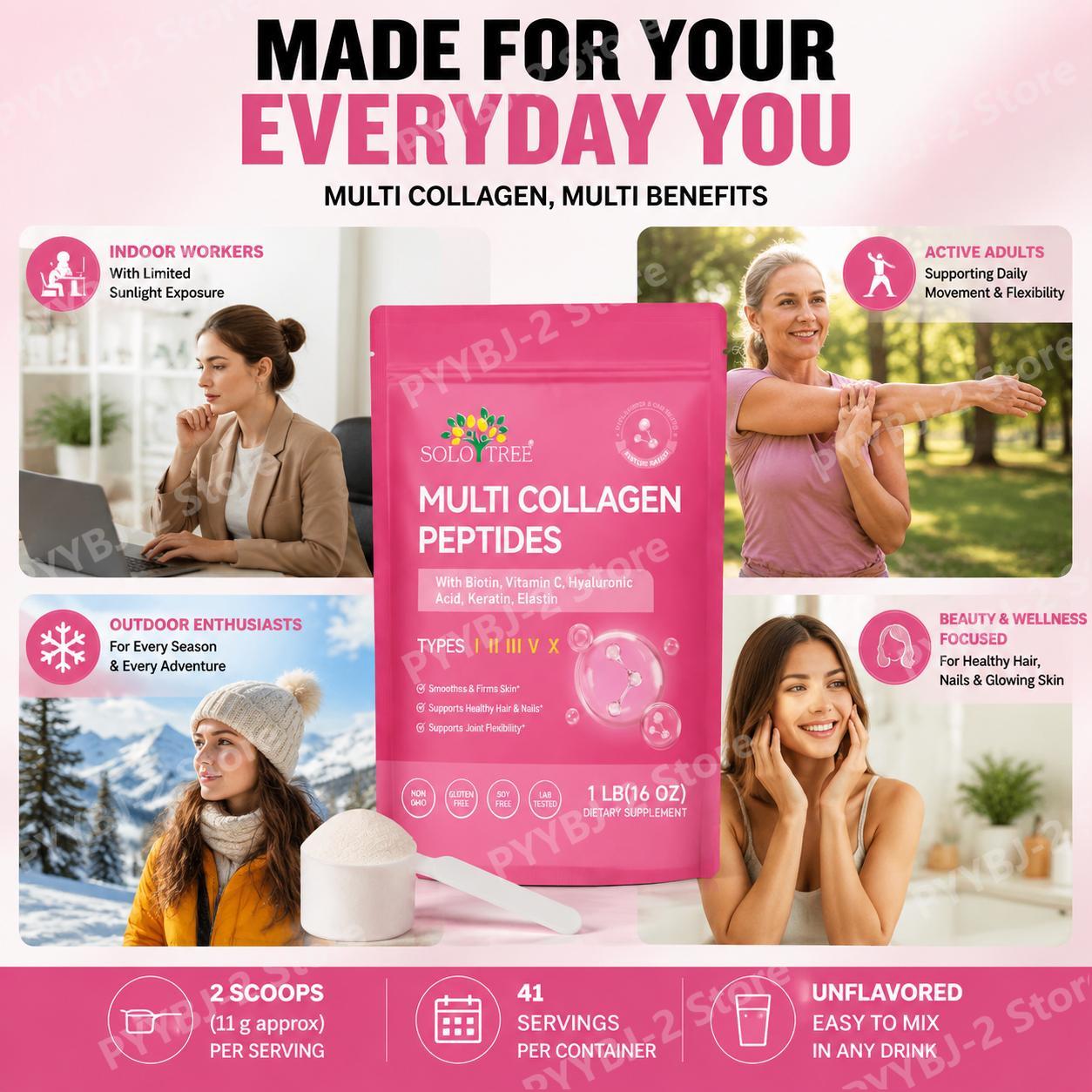 Bubuk Multi Kolagen Peptida Ti - Collagen Peptide Powder ulasan dan harga