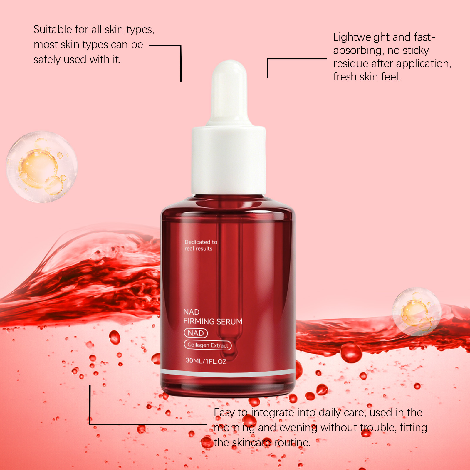 Serum Wajah Pengencang NAD+ Es - Collagen Peptide Powder ulasan dan harga