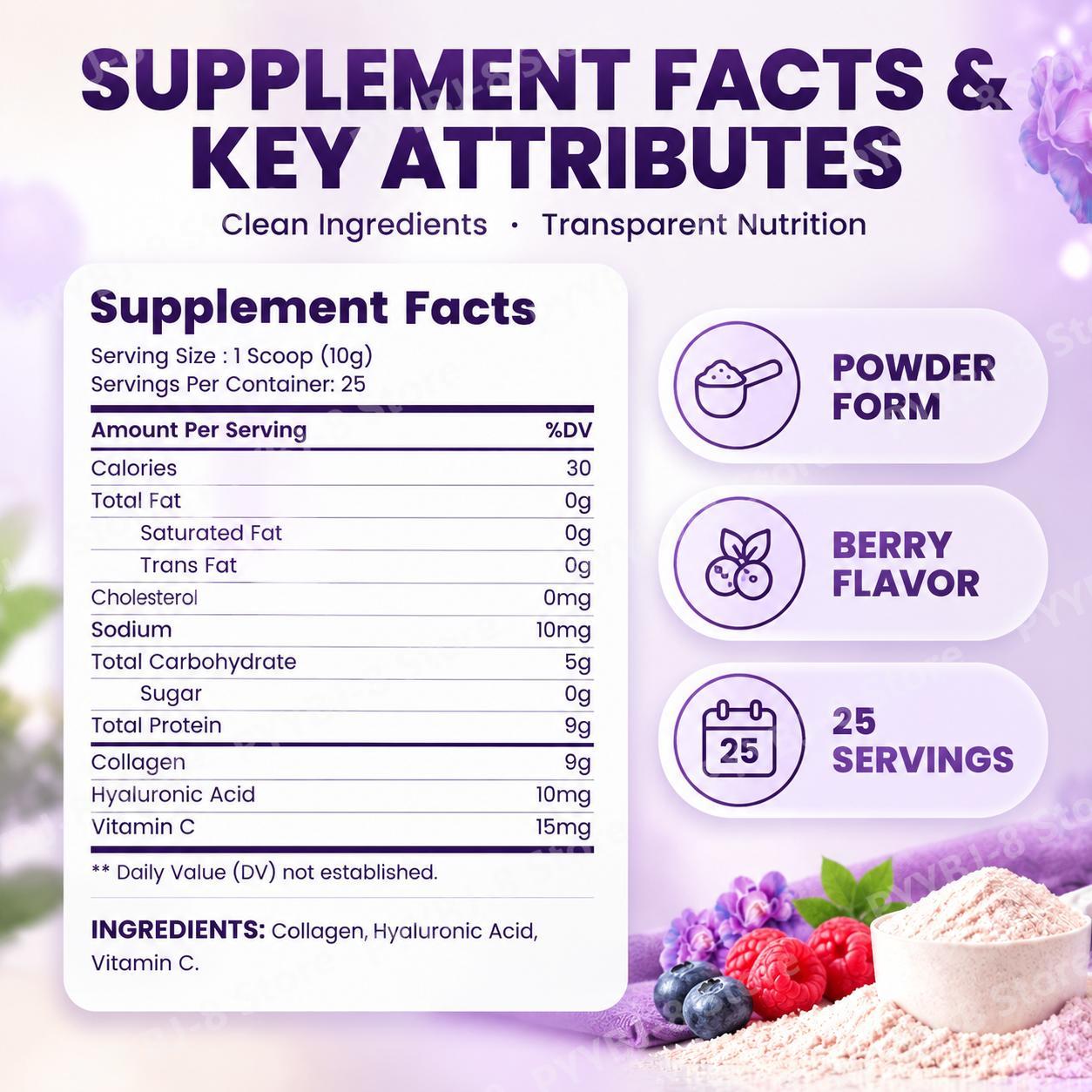 Bubuk Peptida Kolagen dengan A - Collagen Peptide Powder ulasan dan harga